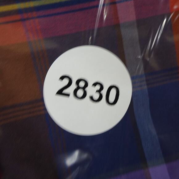 Bugatchi Uomo Button Up Shirt Mens Large Orange Long Sleeve Classic Fit Check - Picture 13 of 13